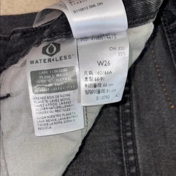 Levi's Black Jean Shorts High-Waisted Vintage Style - Picture 4 of 4